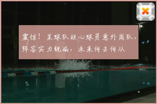 震惊!某球队核心球员意外离队,阵容实力锐减,未来何去何从